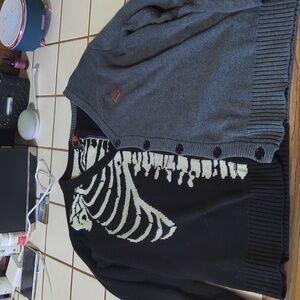 Beistle Halloween Skeleton Cardigan